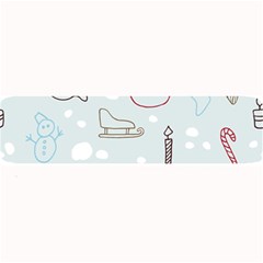 Winter Pattern Background Element Large Bar Mat by Pakjumat