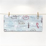 Winter Pattern Background Element Hand Towel Front