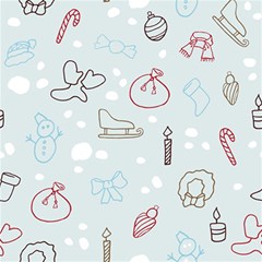 Winter Pattern Background Element Play Mat (square) by Pakjumat