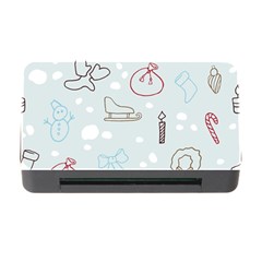 Winter Pattern Background Element Memory Card Reader With Cf by Pakjumat