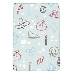 Winter Pattern Background Element Removable Flap Cover (l) by Pakjumat