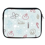 Winter Pattern Background Element Apple iPad 2/3/4 Zipper Cases Front