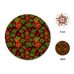 Christmas Pattern Playing Cards Single Design (round) by Pakjumat