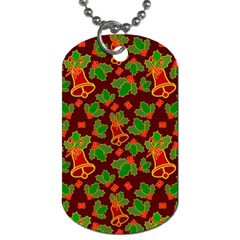 Christmas Wrapping Paper Dog Tag (one Side) by Pakjumat