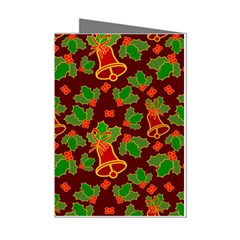 Christmas Wrapping Paper Mini Greeting Cards (pkg Of 8) by Pakjumat