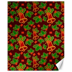 Christmas Wrapping Paper Canvas 16  X 20  by Pakjumat