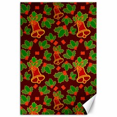 Christmas Wrapping Paper Canvas 20  X 30  by Pakjumat