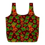 Christmas Pattern Full Print Recycle Bag (L) Front