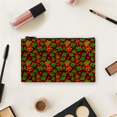 Christmas Wrapping Paper Cosmetic Bag (small) by Pakjumat