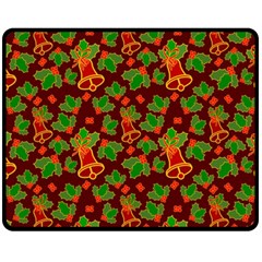 Christmas Wrapping Paper Fleece Blanket (medium) by Pakjumat