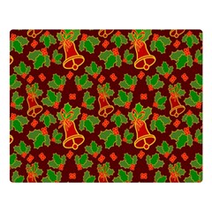 Christmas Wrapping Paper Two Sides Premium Plush Fleece Blanket (large) by Pakjumat