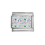 Illustration Christmas Pattern Italian Charm (9mm) Front