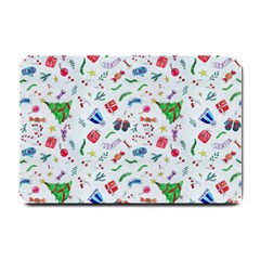 Illustration Christmas Pattern Small Doormat by Pakjumat