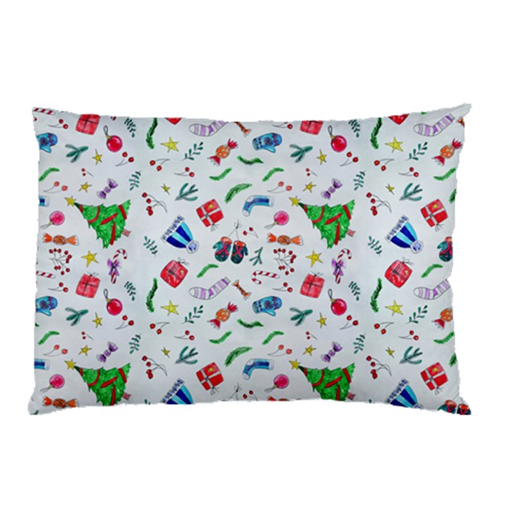 Illustration Christmas Pattern Pillow Case