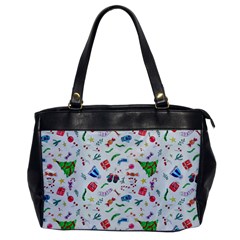 Illustration Christmas Pattern Oversize Office Handbag by Pakjumat