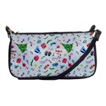 Illustration Christmas Pattern Shoulder Clutch Bag Front