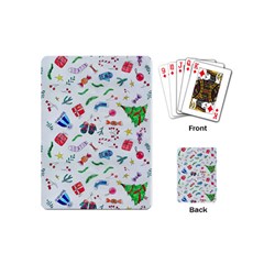 Illustration Christmas Pattern Playing Cards Single Design (mini) by Pakjumat