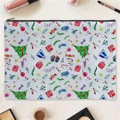 Illustration Christmas Pattern Cosmetic Bag (xxxl) by Pakjumat