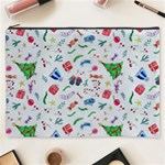 Illustration Christmas Pattern Cosmetic Bag (XXXL) Front