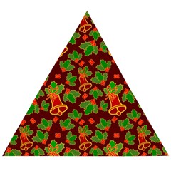 Christmas Pattern Wooden Puzzle Triangle by Pakjumat