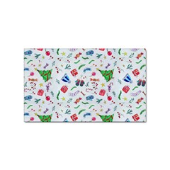 New Year Christmas Winter Sticker Rectangular (100 Pack) by Pakjumat