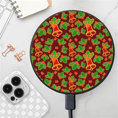 Template Christmas Pattern Wireless Fast Charger(black) by Pakjumat