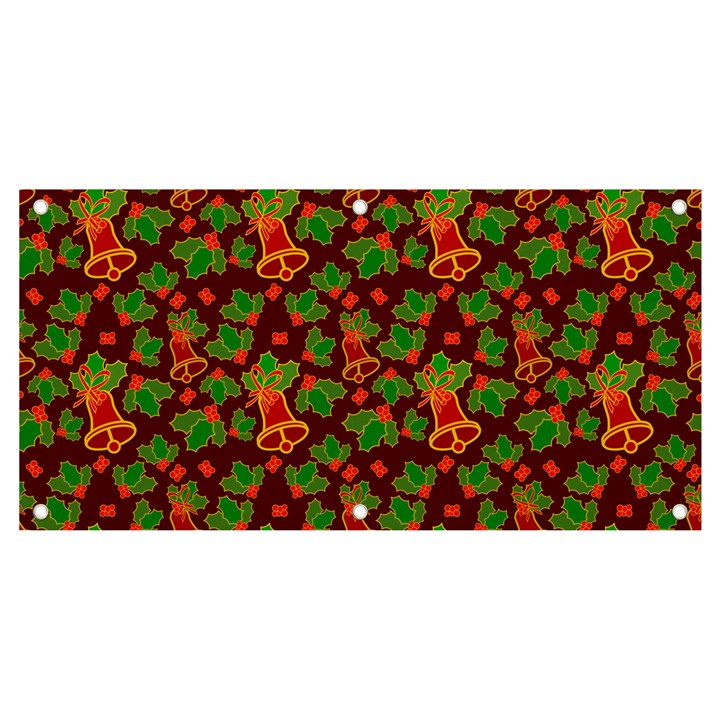 Christmas Pattern Banner and Sign 4  x 2 