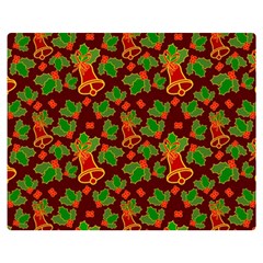 Template Christmas Pattern Premium Plush Fleece Blanket (medium) by Pakjumat