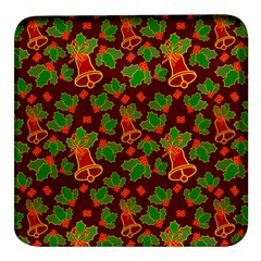 Christmas Pattern Square Glass Fridge Magnet (4 Pack) by Pakjumat