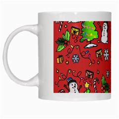 Santa Snowman Gift Holiday White Mug by Pakjumat