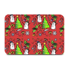 Santa Snowman Gift Holiday Plate Mats by Pakjumat