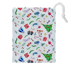 New Year Christmas Winter Drawstring Pouch (4xl) by Pakjumat