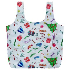 New Year Christmas Winter Full Print Recycle Bag (xxxl) by Pakjumat