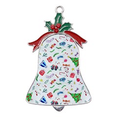 New Year Christmas Winter Metal Holly Leaf Bell Ornament by Pakjumat