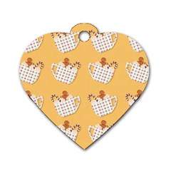 Background Stars Pattern Wallpaper Dog Tag Heart (one Side) by Pakjumat