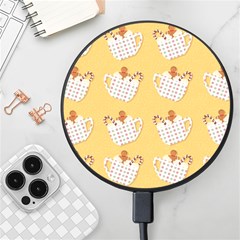 Background Stars Pattern Wallpaper Wireless Fast Charger(black) by Pakjumat