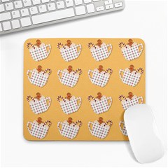 Christmas December Autumn Pattern Large Mousepad by Pakjumat