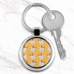 Christmas December Autumn Pattern Key Chain (round) by Pakjumat