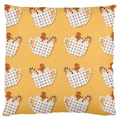 Christmas December Autumn Pattern Large Cushion Case (one Side) by Pakjumat