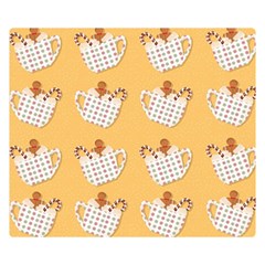 Christmas December Autumn Pattern Two Sides Premium Plush Fleece Blanket (small) by Pakjumat