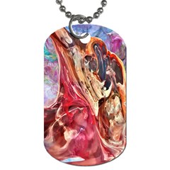 Marbling Blend  Dog Tag (one Side) by kaleidomarblingart