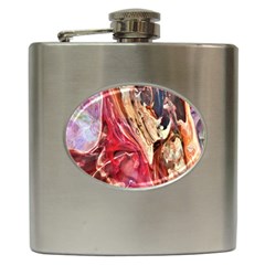 Marbling Blend  Hip Flask (6 Oz) by kaleidomarblingart