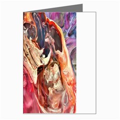 Marbling Blend  Greeting Card by kaleidomarblingart