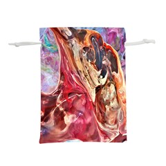 Marbling Blend  Lightweight Drawstring Pouch (l) by kaleidomarblingart