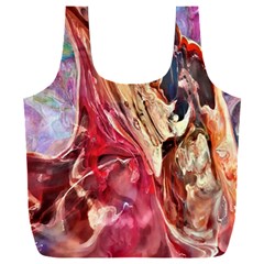 Marbling Blend  Full Print Recycle Bag (xxl) by kaleidomarblingart