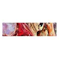 Marbling Blend  Banner And Sign 4  X 1  by kaleidomarblingart