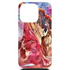 Marbling Blend  Iphone 14 Pro Black Uv Print Case by kaleidomarblingart