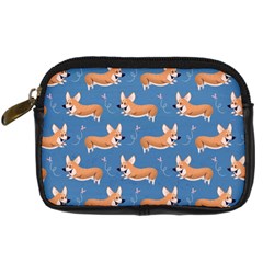 Corgi Patterns Digital Camera Leather Case by Amaryn4rt