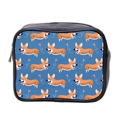 Corgi Patterns Mini Toiletries Bag (two Sides) by Amaryn4rt