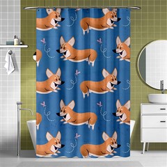 Corgi Patterns Shower Curtain 48  X 72  (small)  by Amaryn4rt